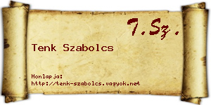 Tenk Szabolcs névjegykártya