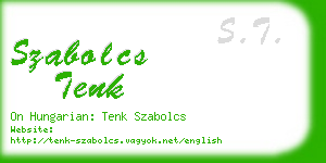 szabolcs tenk business card